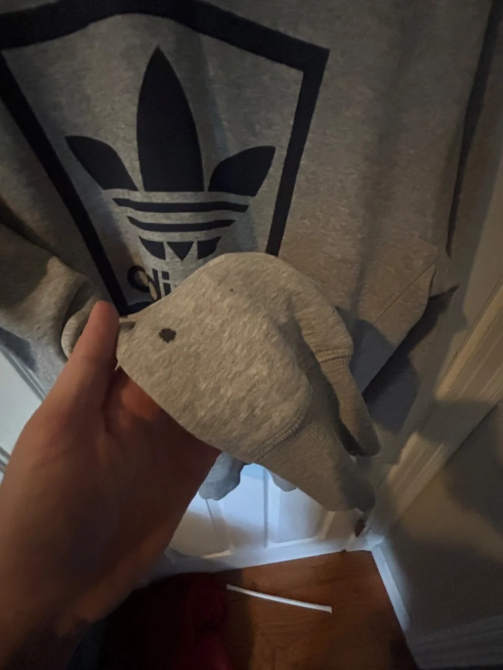 Adidas, Large, Gray Sweater